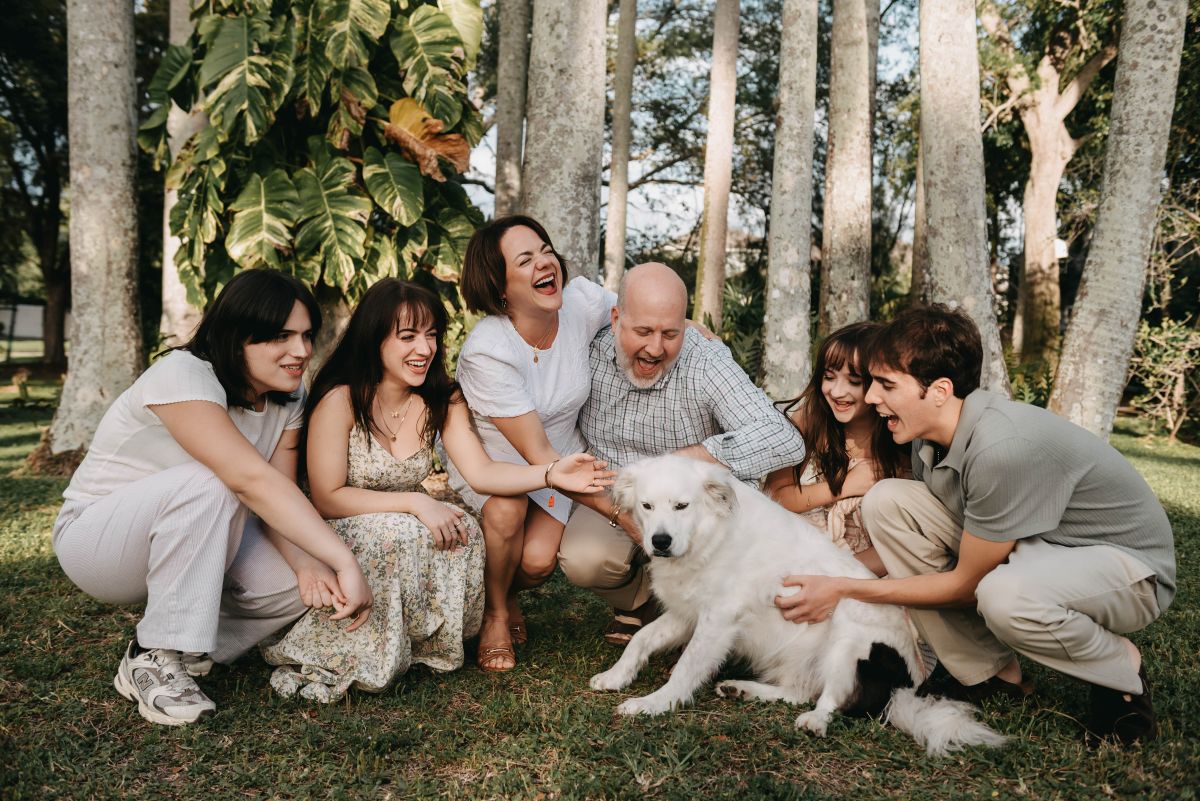 Family With Mickey Laughing